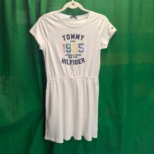 NWT Tommy Hilfiger Size Large (12/14) Branded White Dress